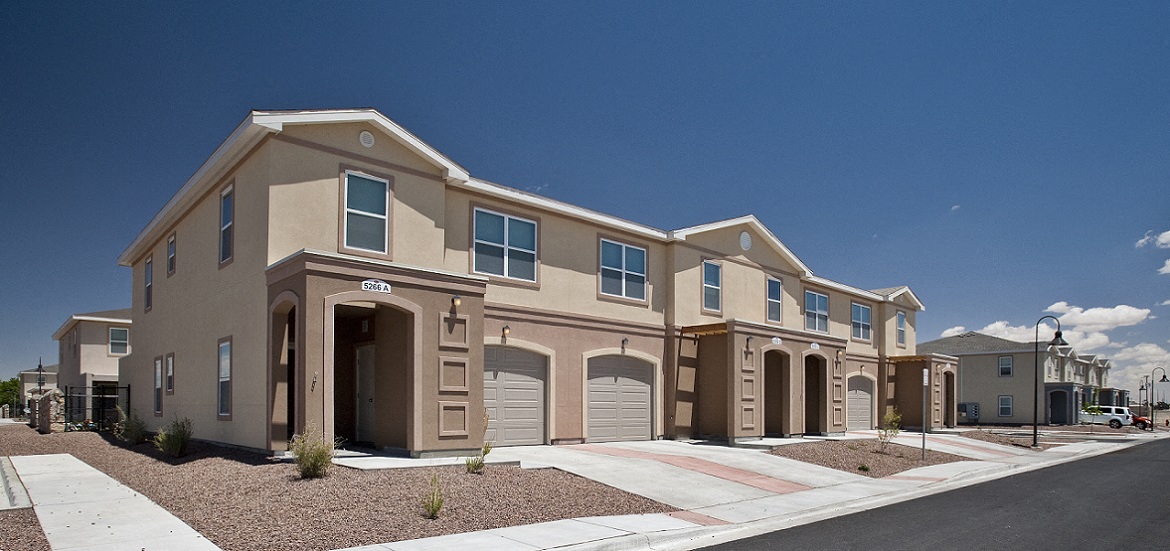 Fort Bliss Family Homes Rio Bravo neighborhood streetscape